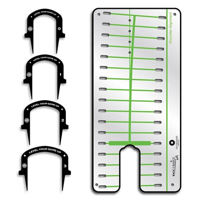 The Pro Path Putting Mirror provides immediate visual feedback, but a natural 15-degree stroke path graphic and putting gates to be used in drills aid in creating a consistent putting stroke.